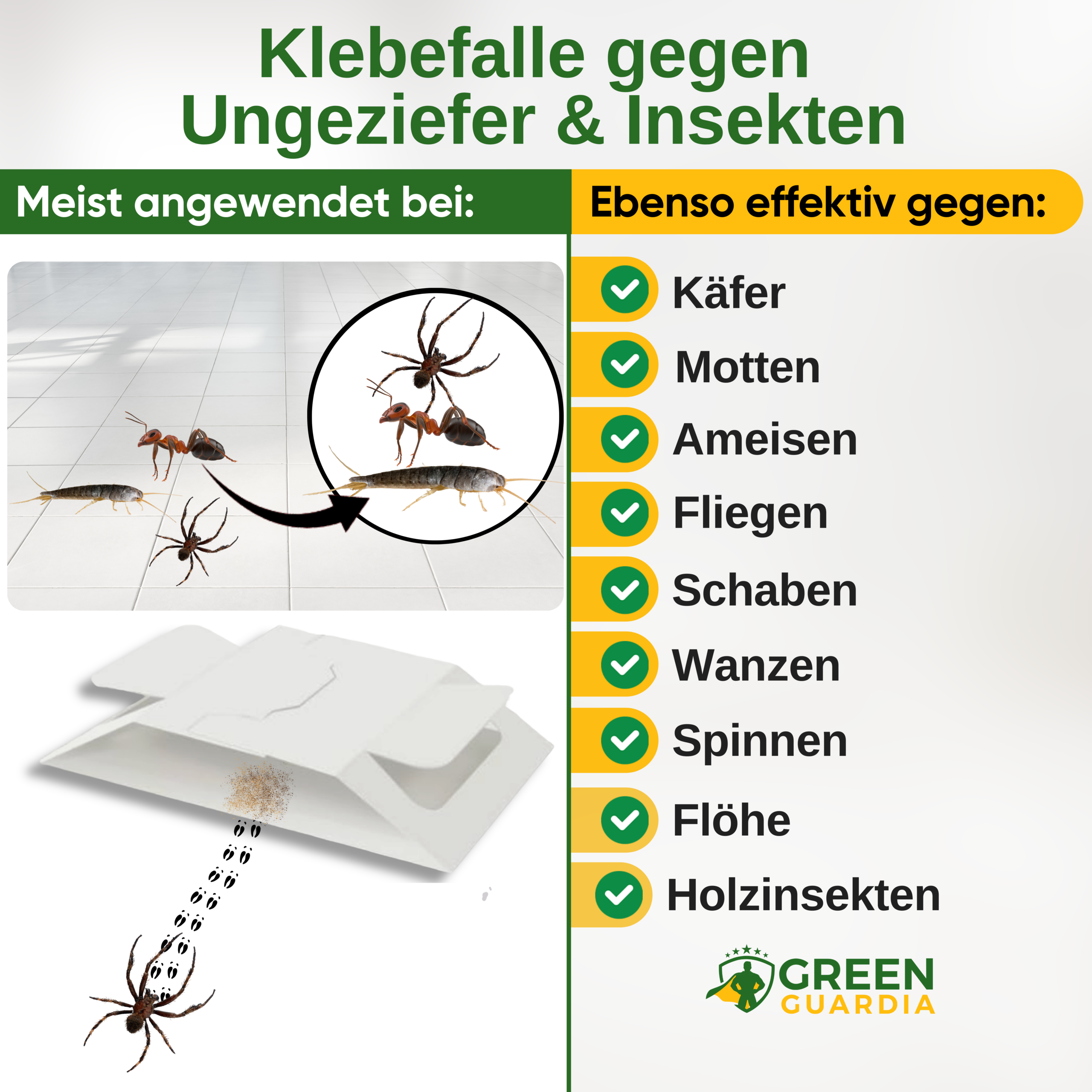 Ungeziefer / Insekten Falle mit Spezial-Lockstoff