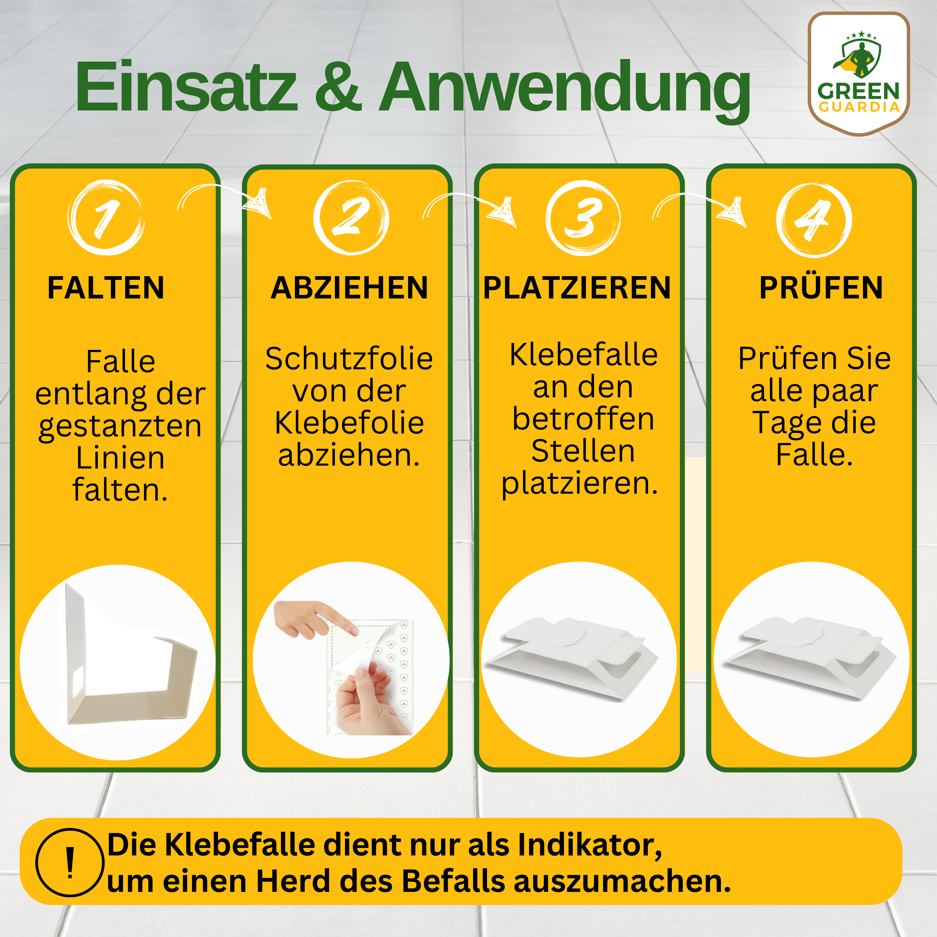 Ungeziefer / Insekten Falle mit Spezial-Lockstoff