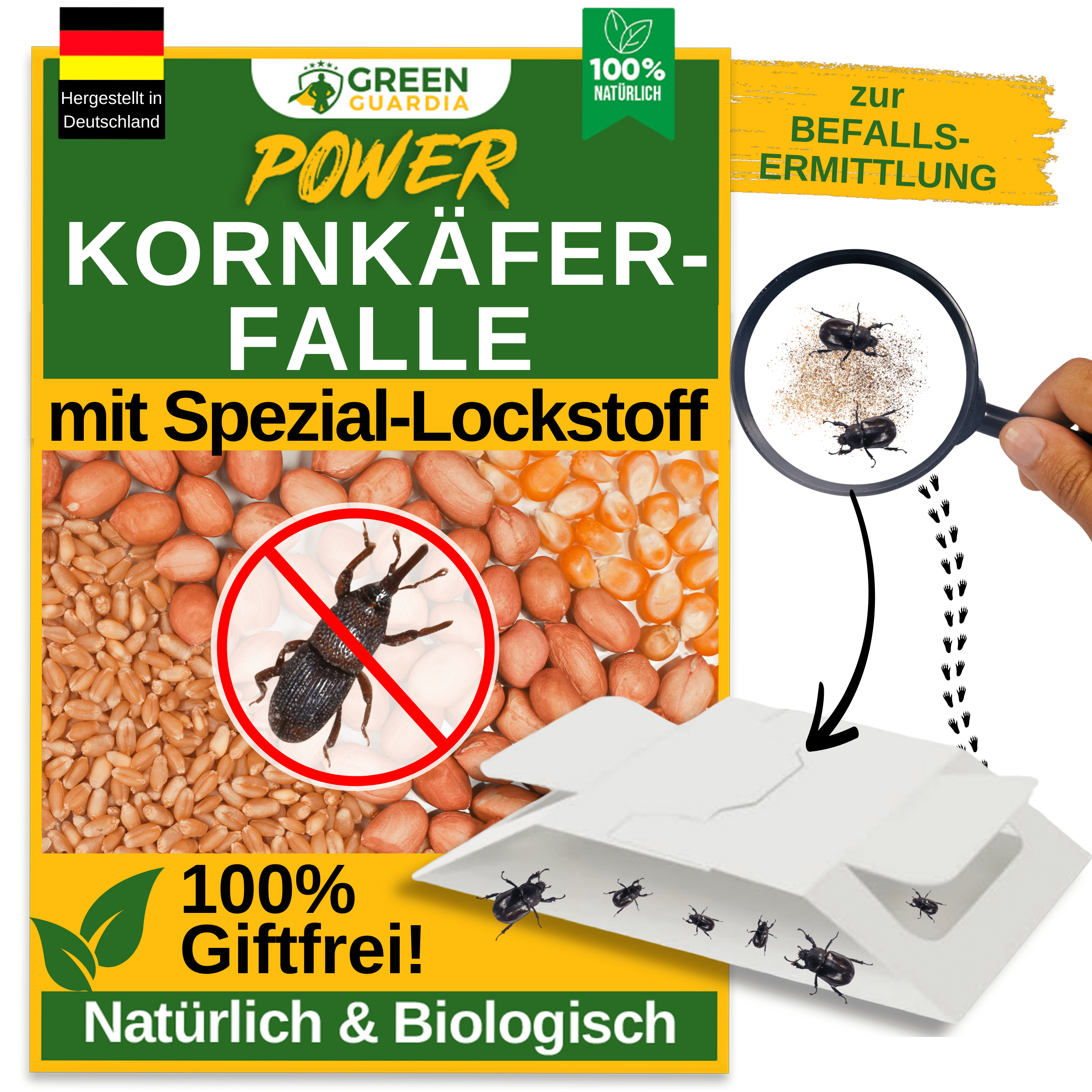 Kornkäfer Falle mit Spezial - Lockstoff - Green Guardia - Ihr Experte für Schädlinge und Pflanzen