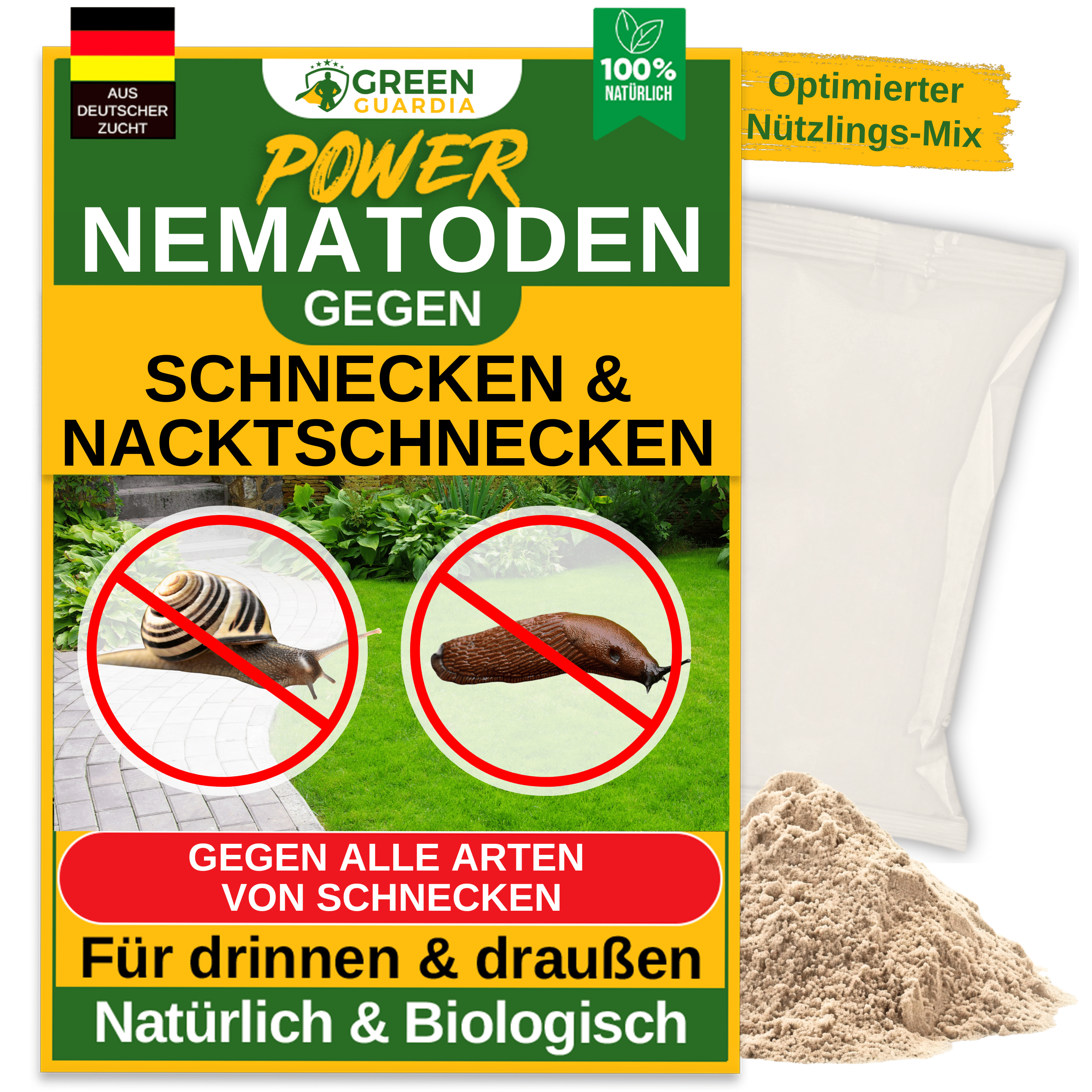 Nematoden gegen alle Arten von Schnecken - Green Guardia - Ihr Experte für Schädlinge und Pflanzen