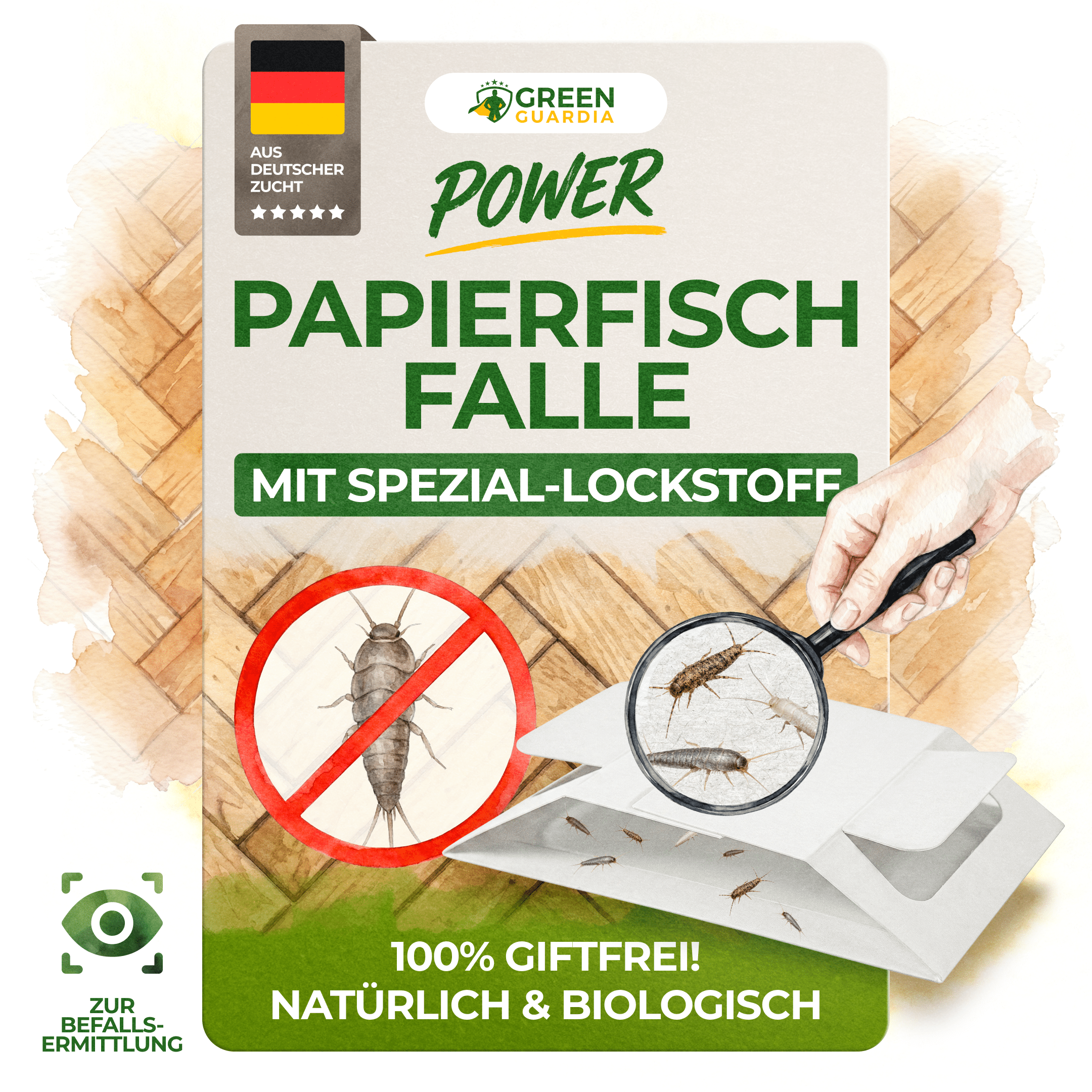 Papierfisch Falle - Green Guardia - Ihr Experte für Schädlinge und Pflanzen