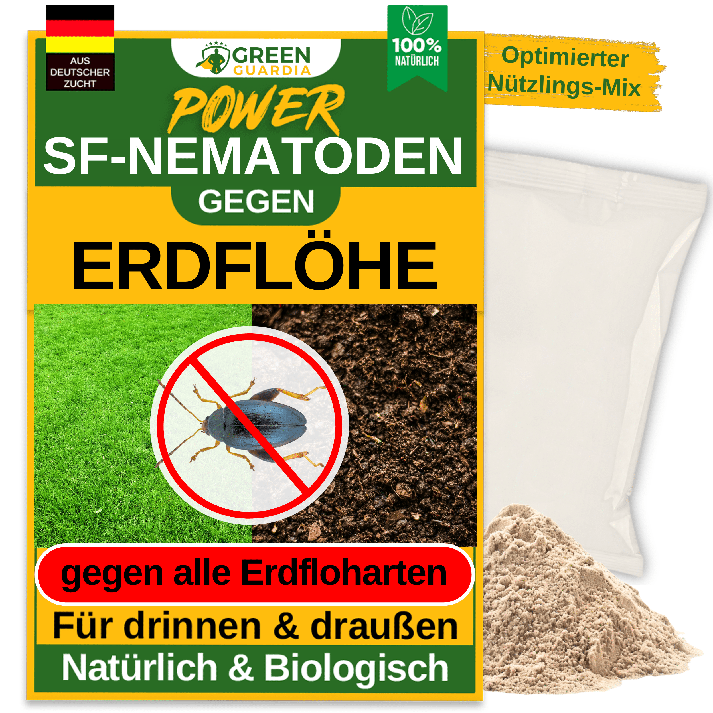 SF - Nematoden gegen Erdflöhe - Green Guardia - Ihr Experte für Schädlinge und Pflanzen