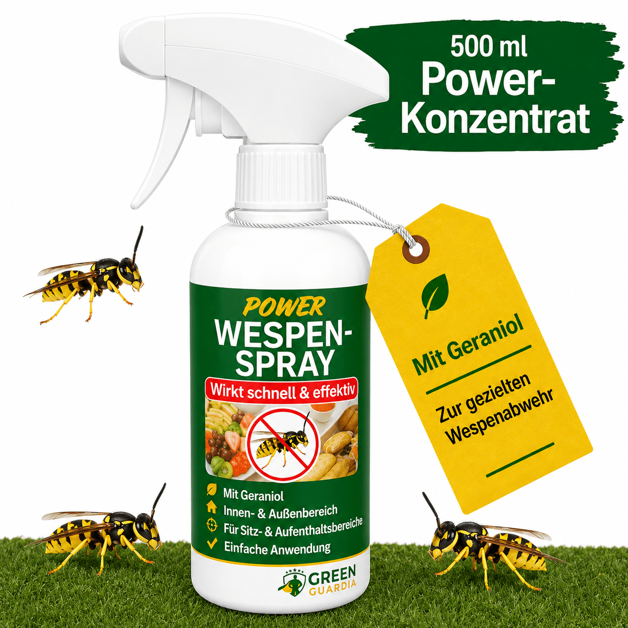 Wespen-Abwehrspray Power-Konzentrat - Green Guardia - Ihr Experte für Schädlinge und Pflanzen