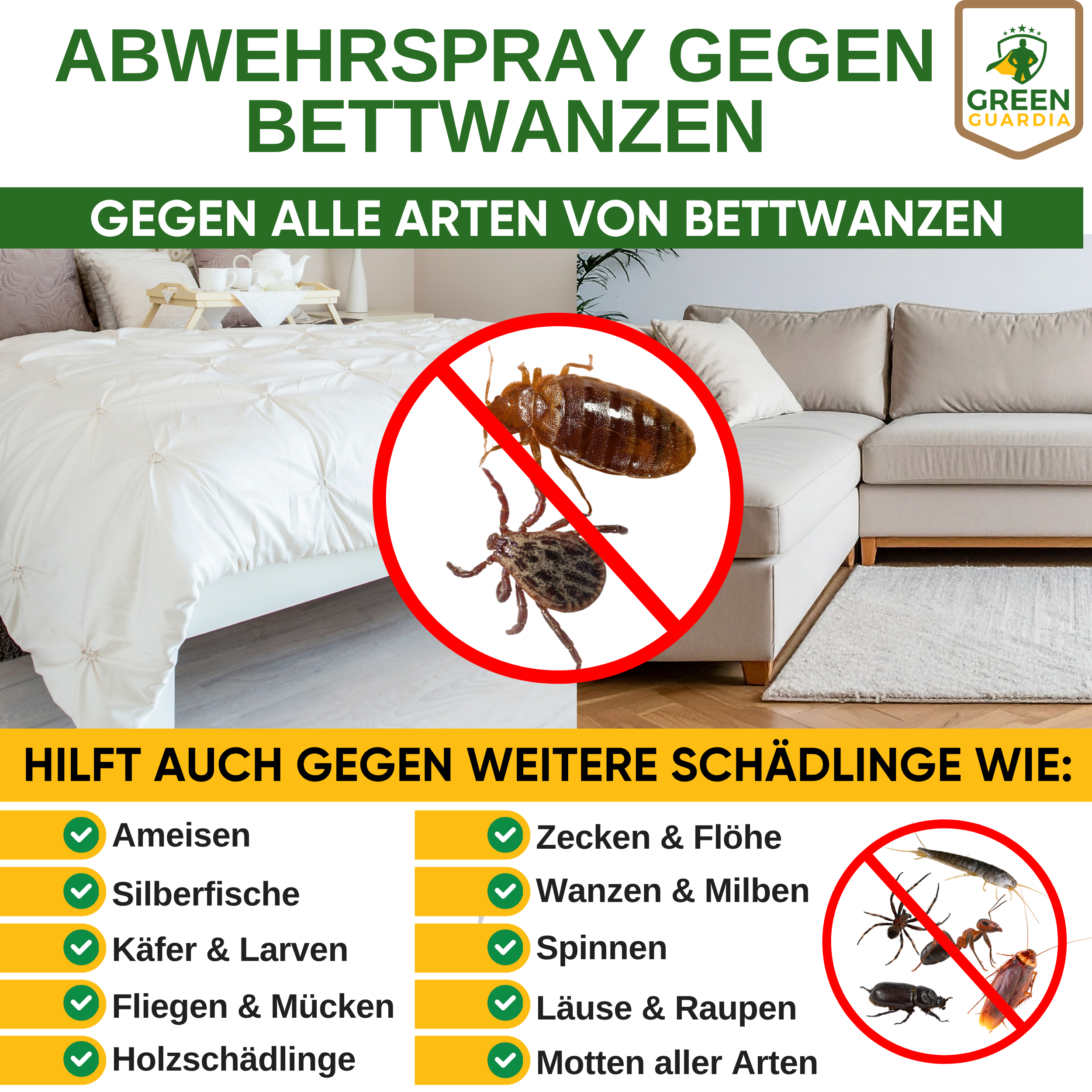 Bettwanzen-Abwehrspray Power-Konzentrat