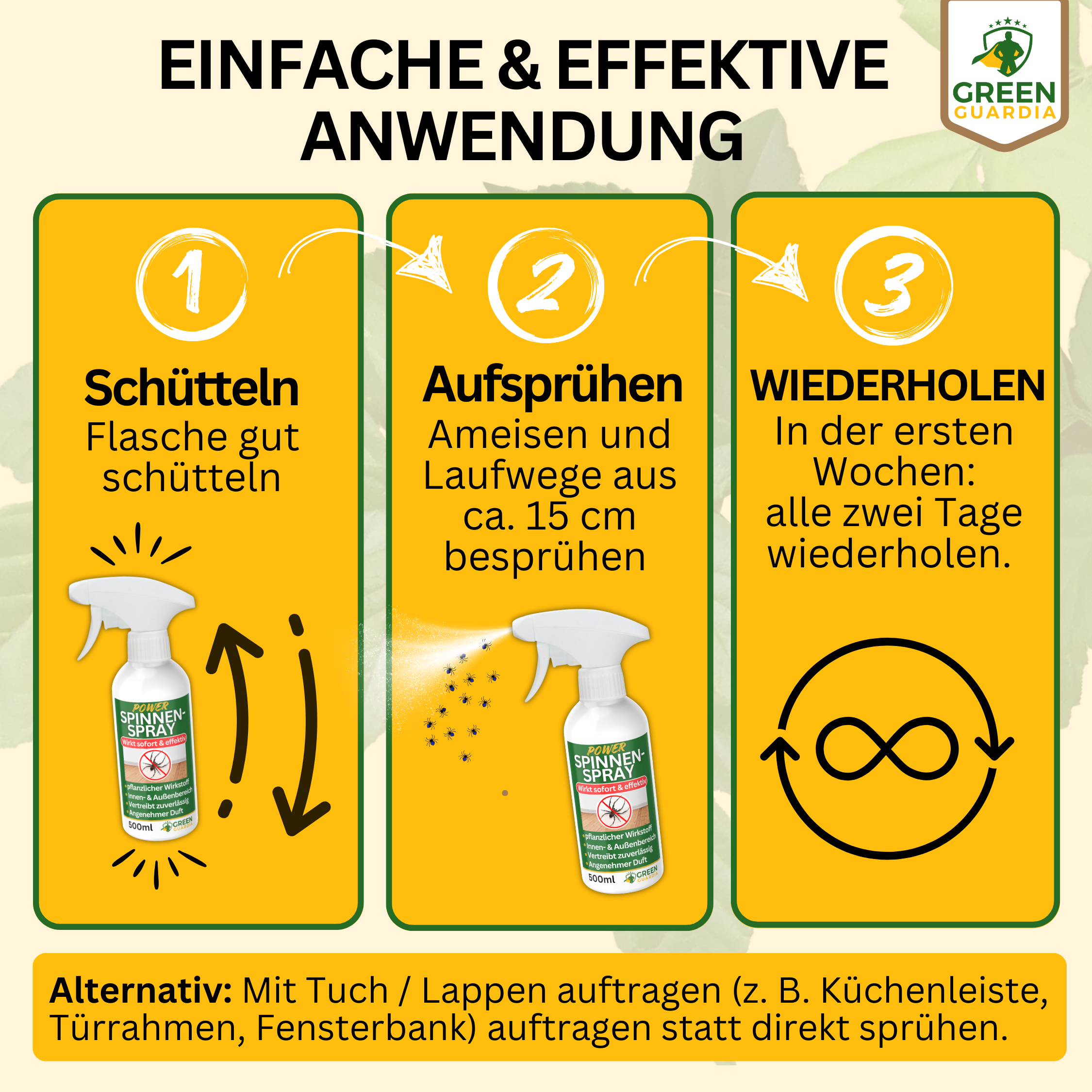 Spinnen Abwehrspray Power-Konzentrat