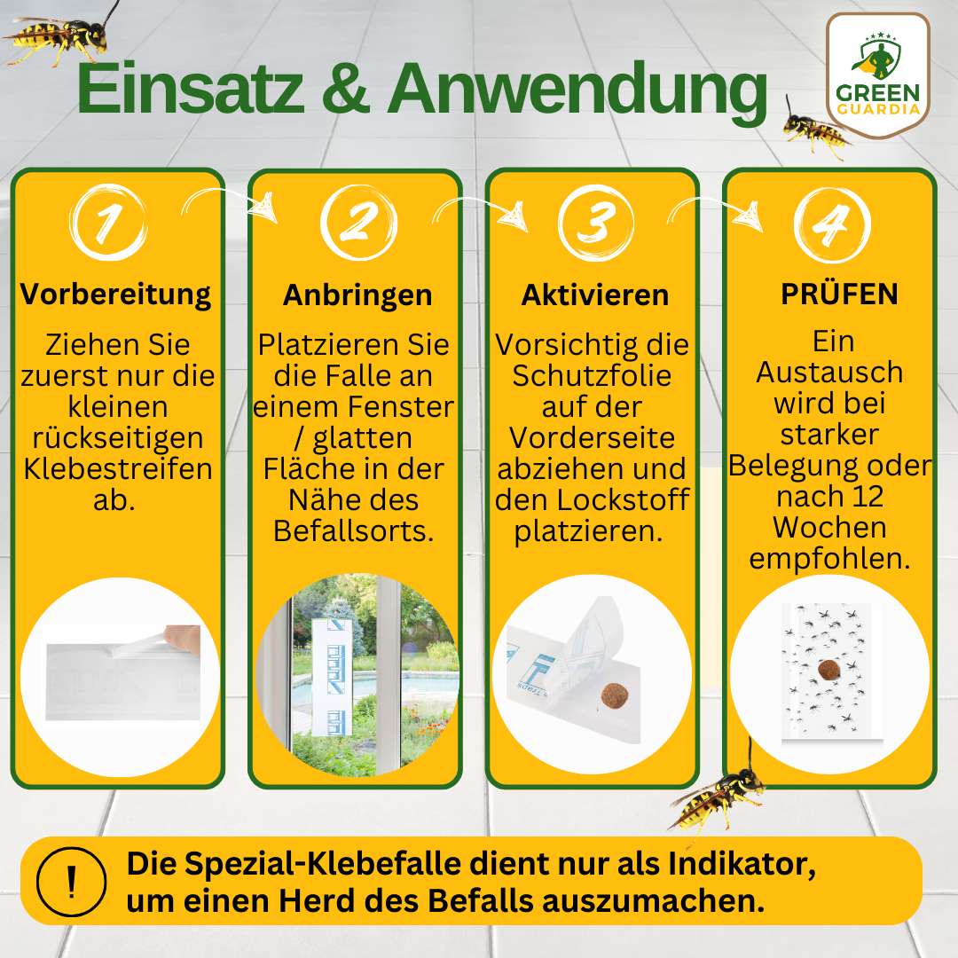Wespen Fenster-Falle mit Spezial-Lockstoff
