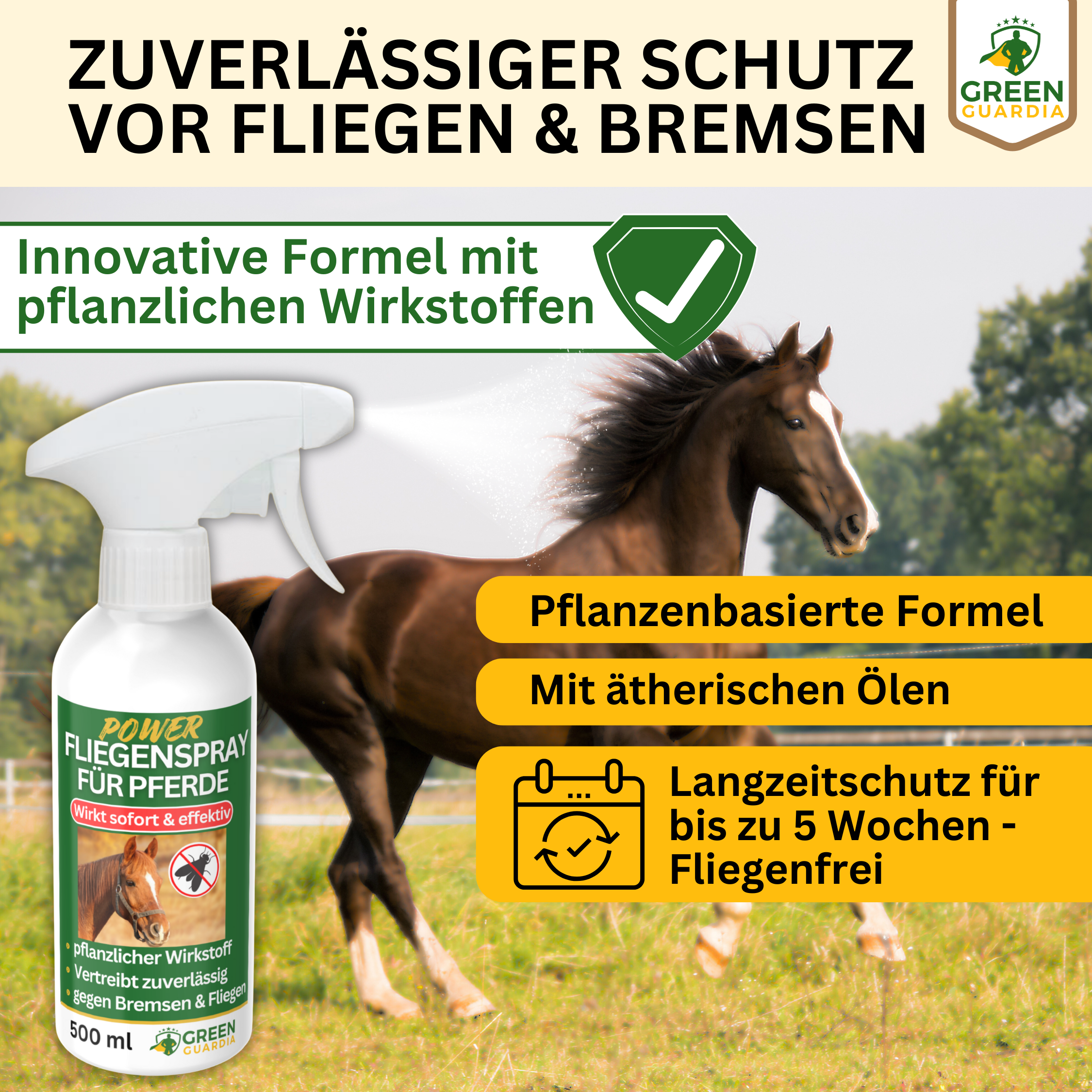 Horsefly/Fly Repellent Spray Power Concentrate for Horses 