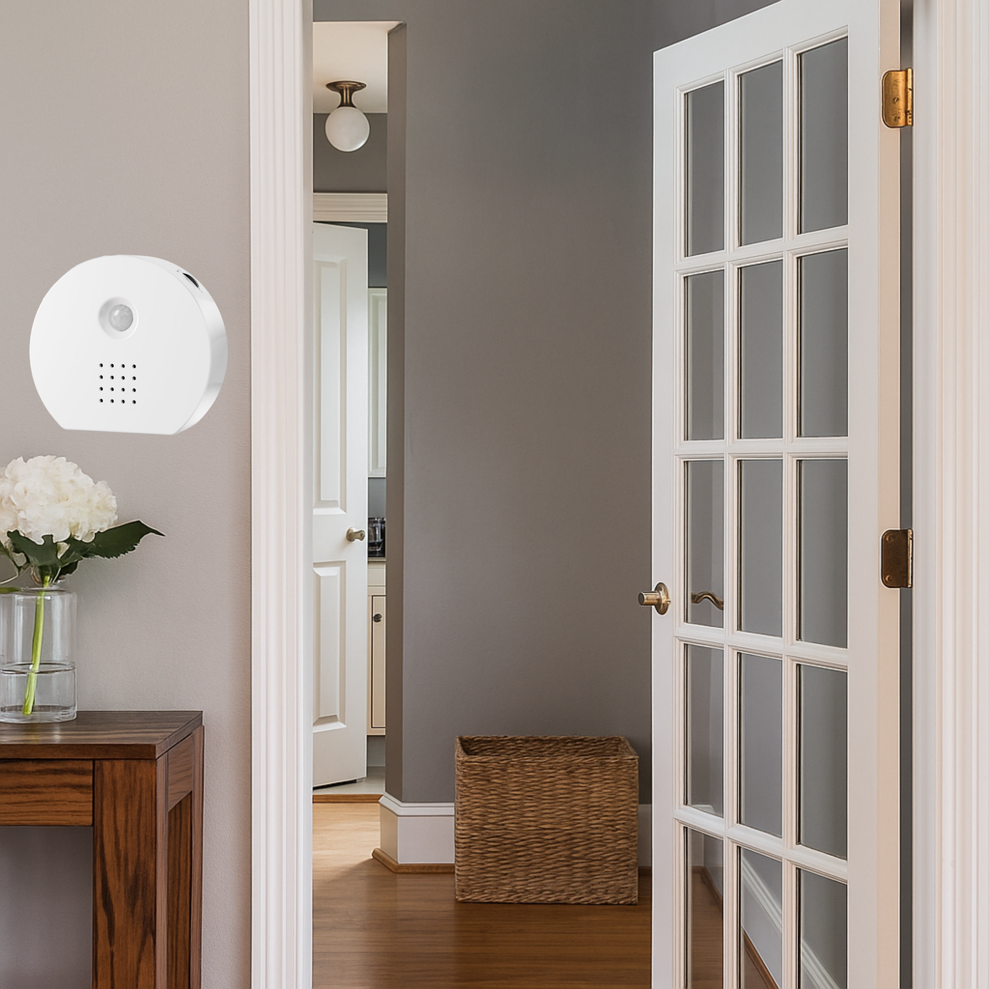 Naturgeräusche-Soundbox mit Bewegungssensor – 6 beruhigende Sounds, Timer & Lautstärkeregler, Zwitscherbox Vogelgezwitscher