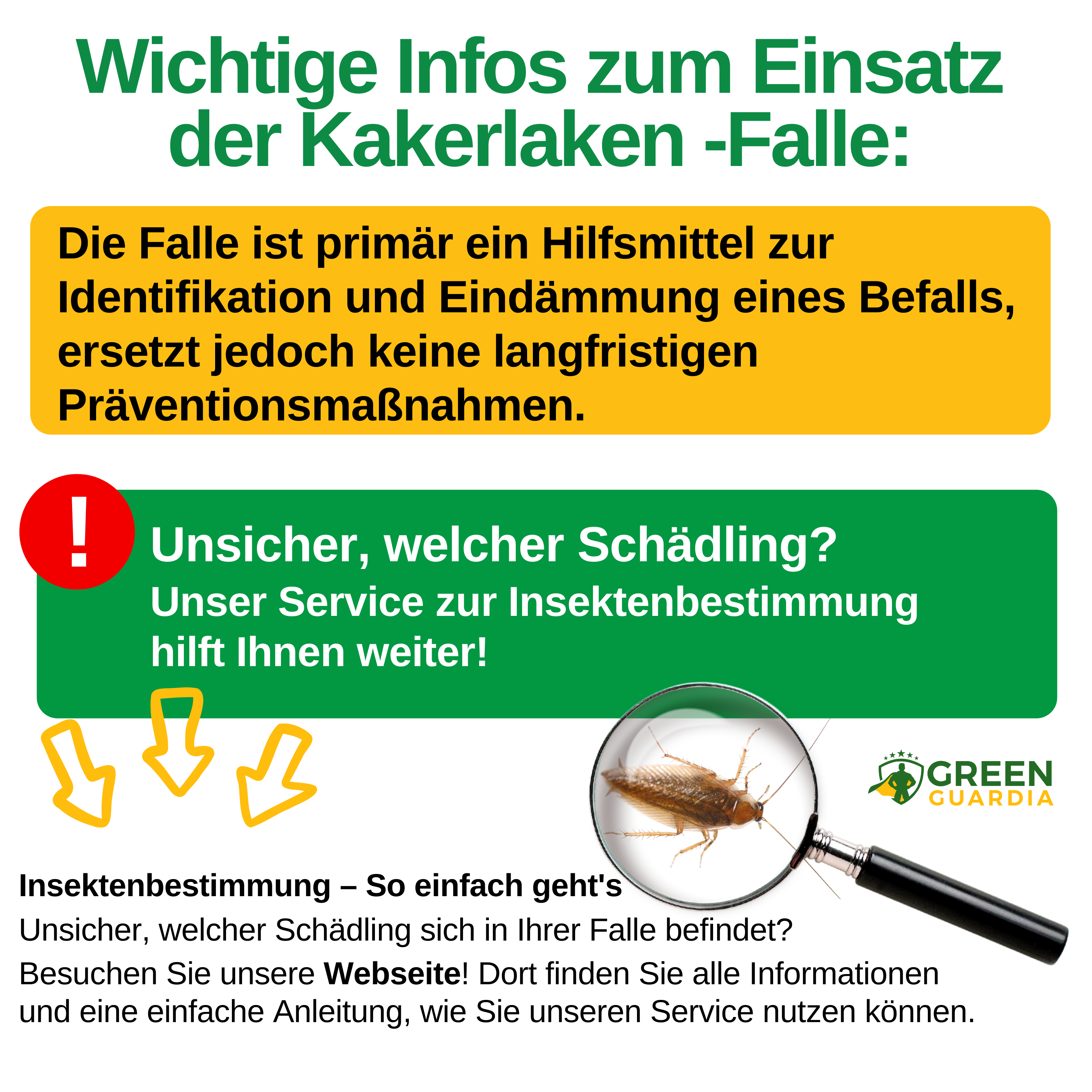 Cockroach trap with pheromone attractant 