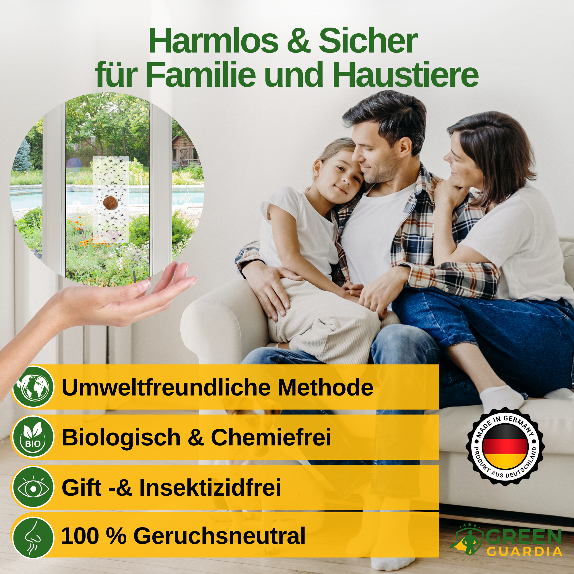 Wespen Fenster-Falle mit Spezial-Lockstoff