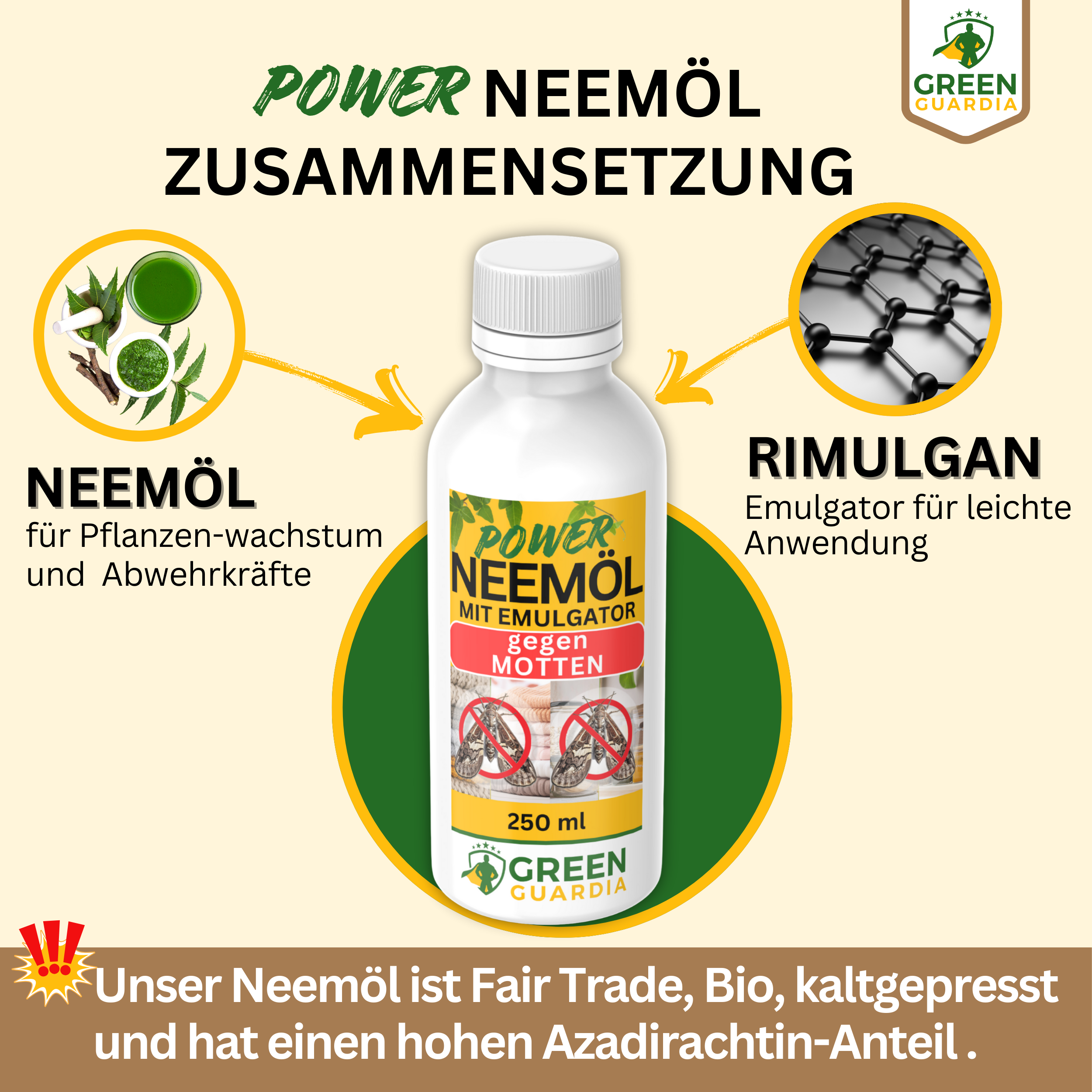 Power Neem oil against food and clothes moths 