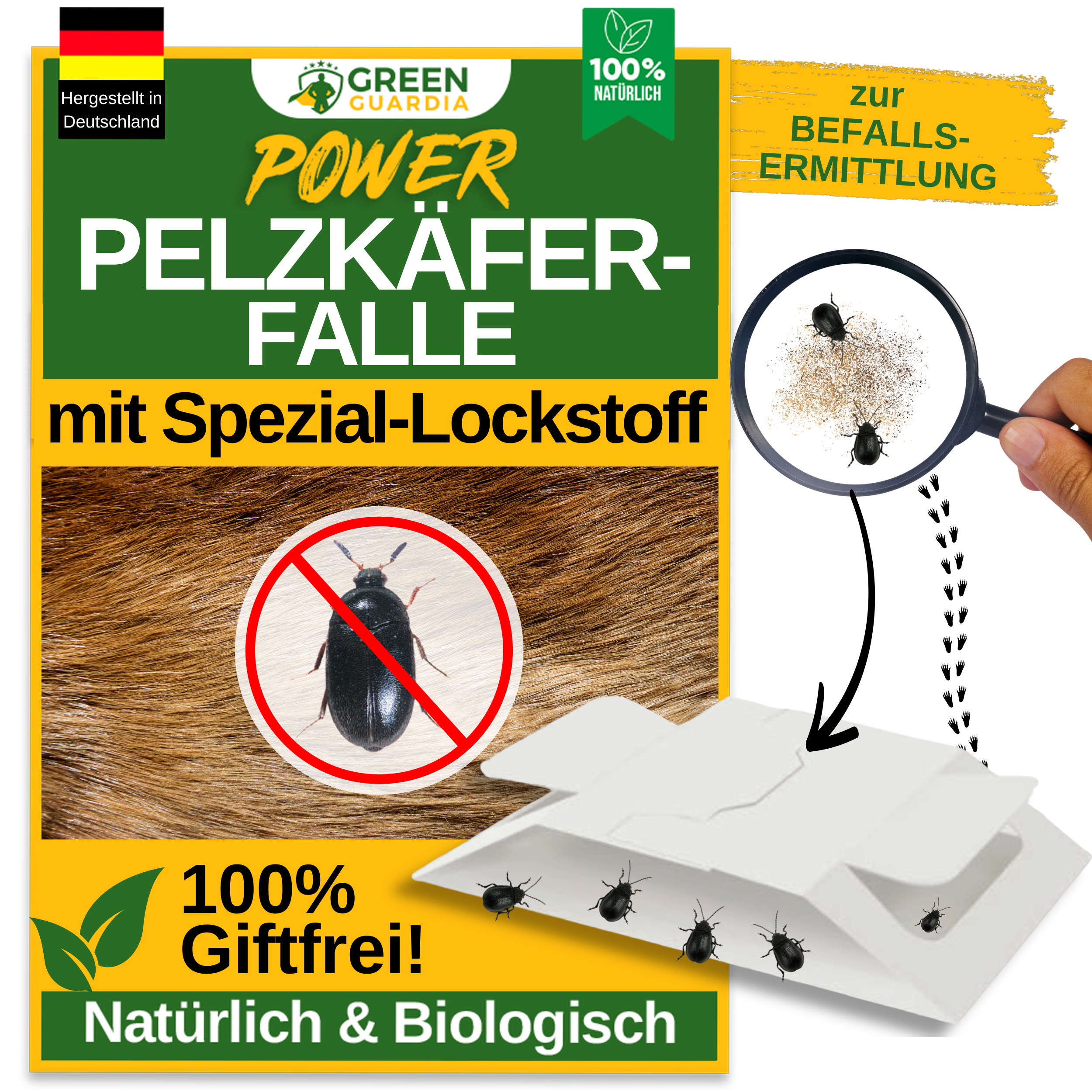Pelzkäfer Falle mit Spezial-Lockstoff