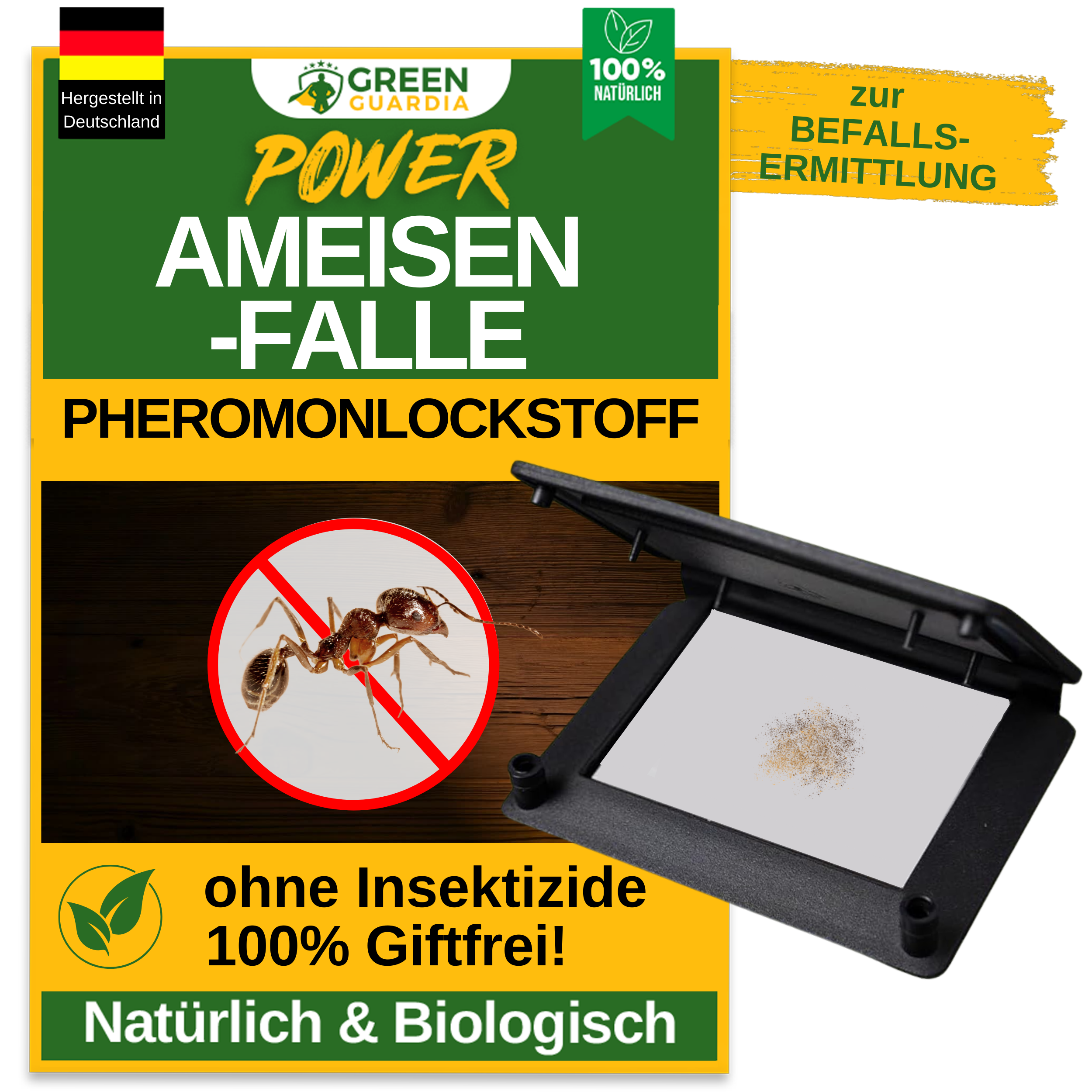 Ameisen Falle mit Pheromon-Lockstoff