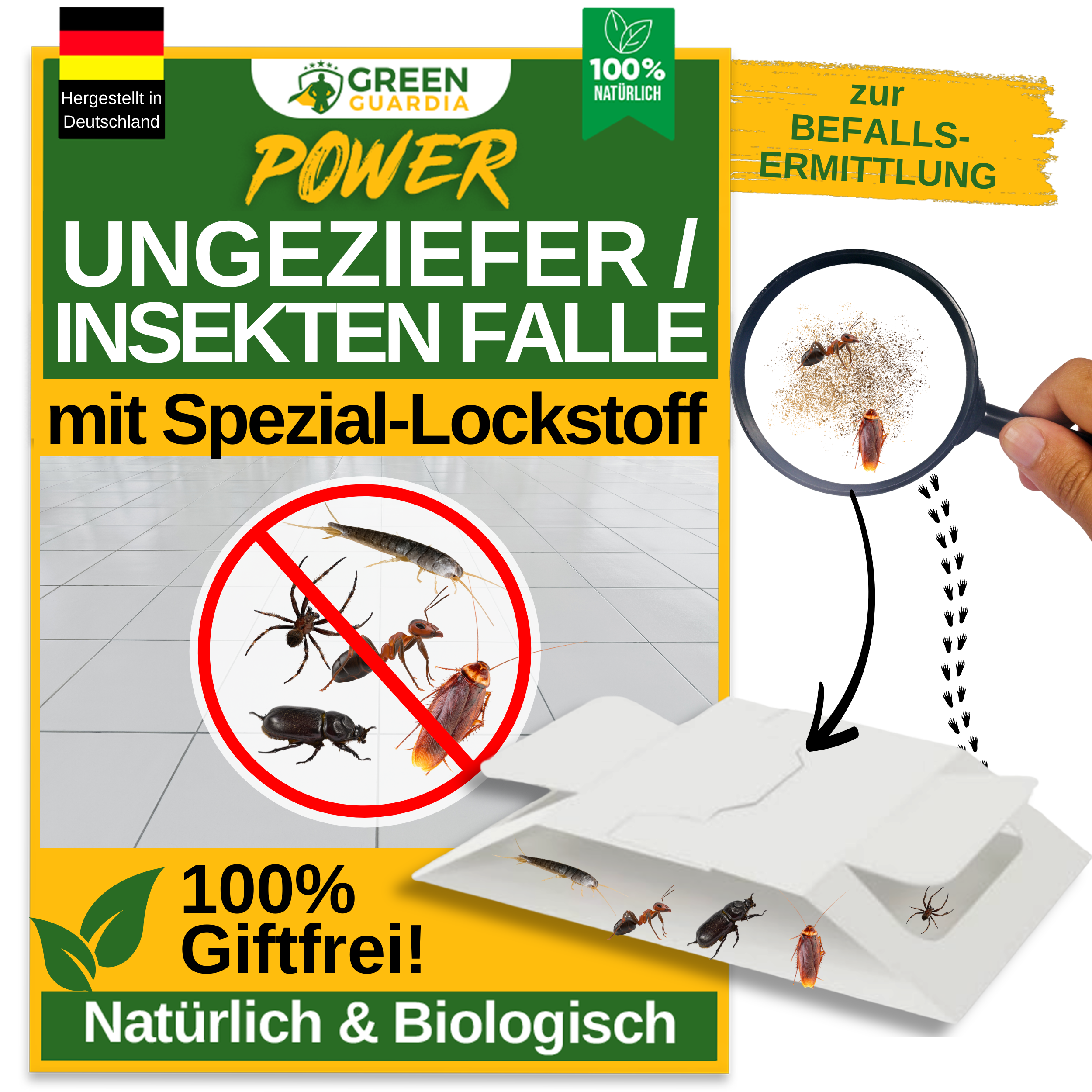 Ungeziefer / Insekten Falle mit Spezial-Lockstoff