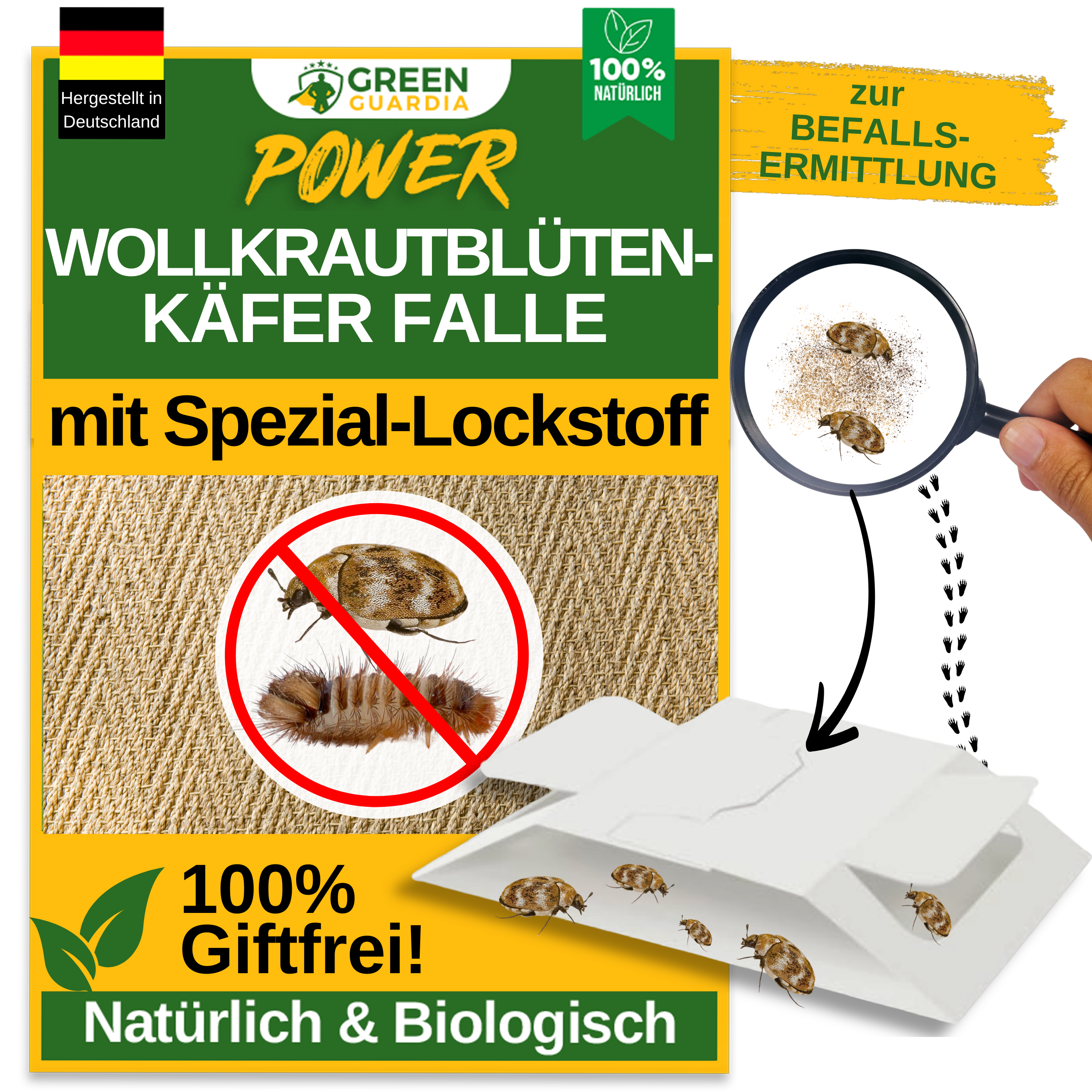 Wollkrautblütenkäfer Falle mit Spezial-Lockstoff