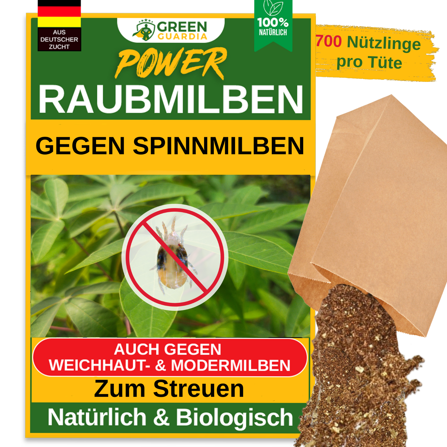 Raubmilben gegen Spinnmilben – Streuware