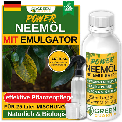 Power Neem Oil with Emulsifier for Houseplants & Garden