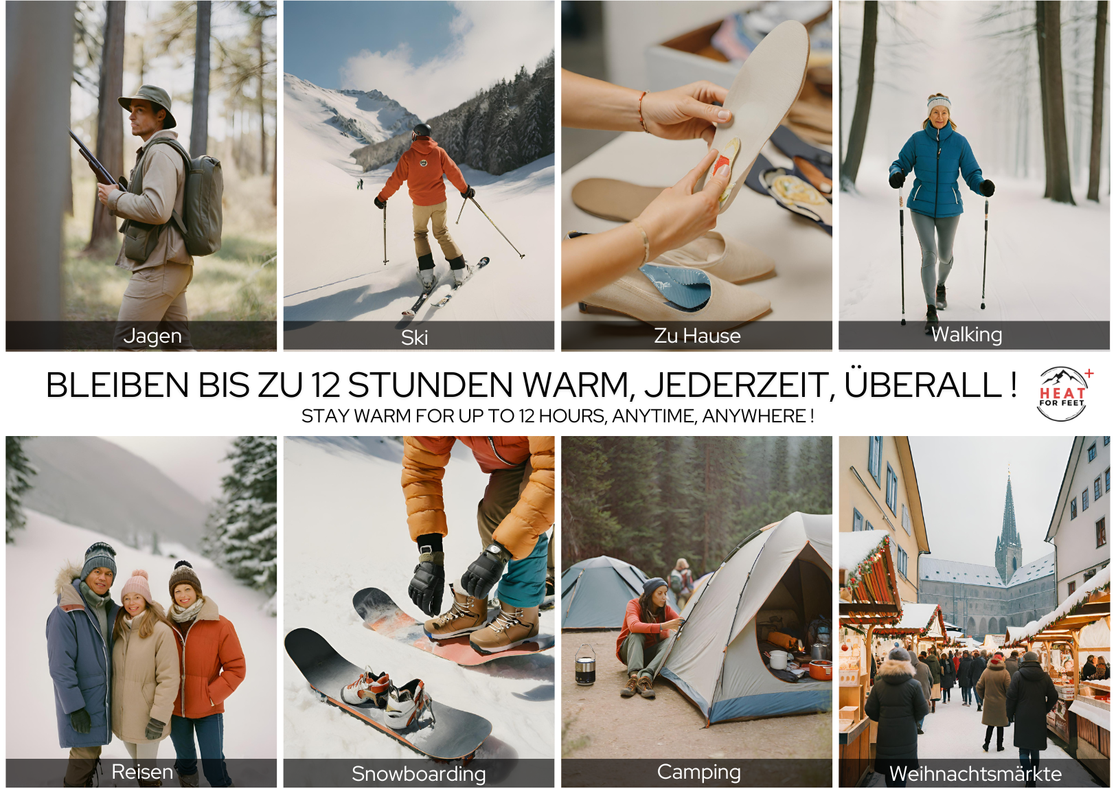 Θερμότητα για τα πόδια, 10 ζευγάρια θερμαινόμενοι πάτοι, έως και 12 ώρες ζεστασιάς, ένα μέγεθος κατάλληλο για όλους (36-46), λεπτό & εύκαμπτο, θερμαντικά πέλματα, πάτοι άμεσης θέρμανσης, θερμαντικά παπουτσιών