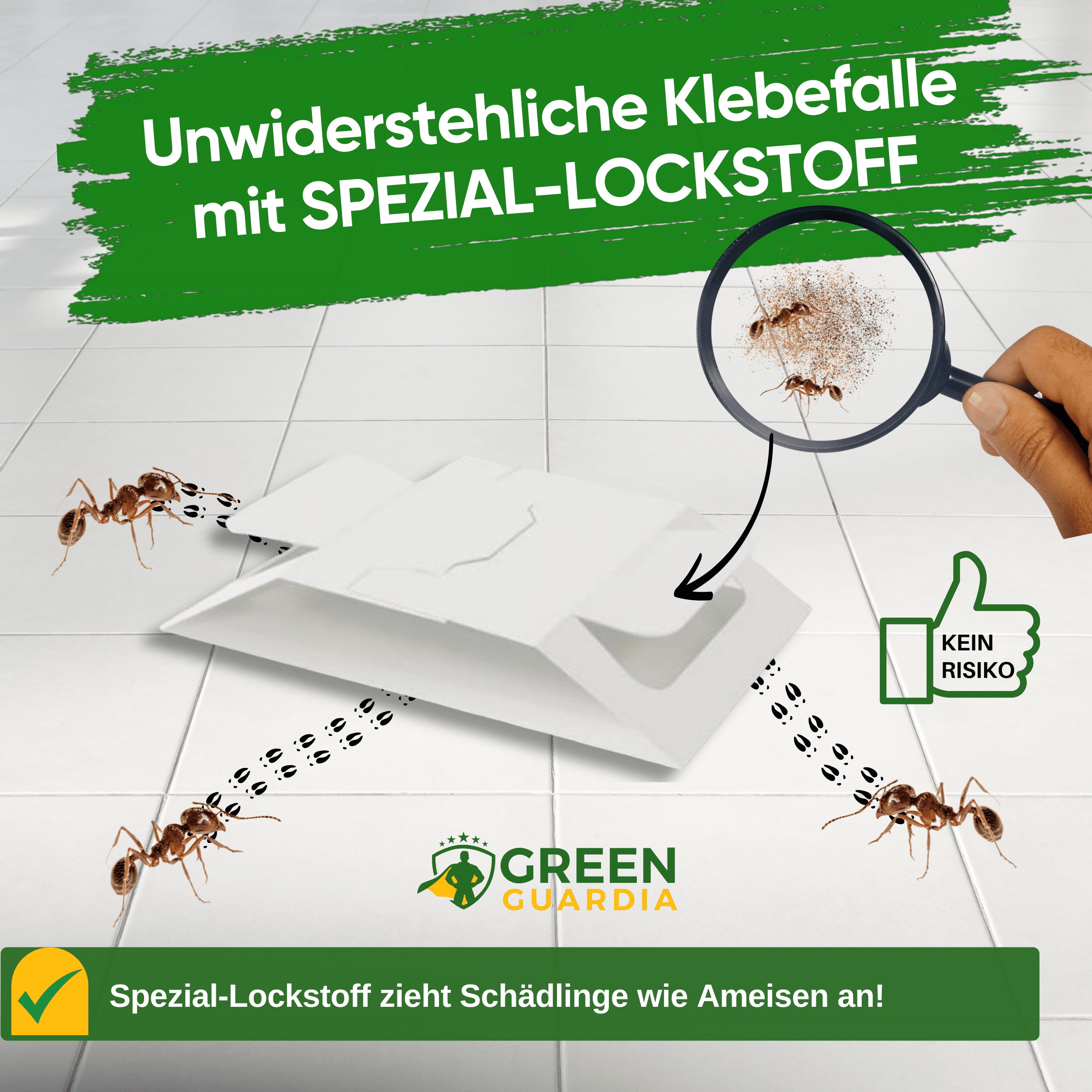 Ameisen Falle mit Spezial - Lockstoff - Green Guardia - Ihr Experte für Schädlinge und Pflanzen