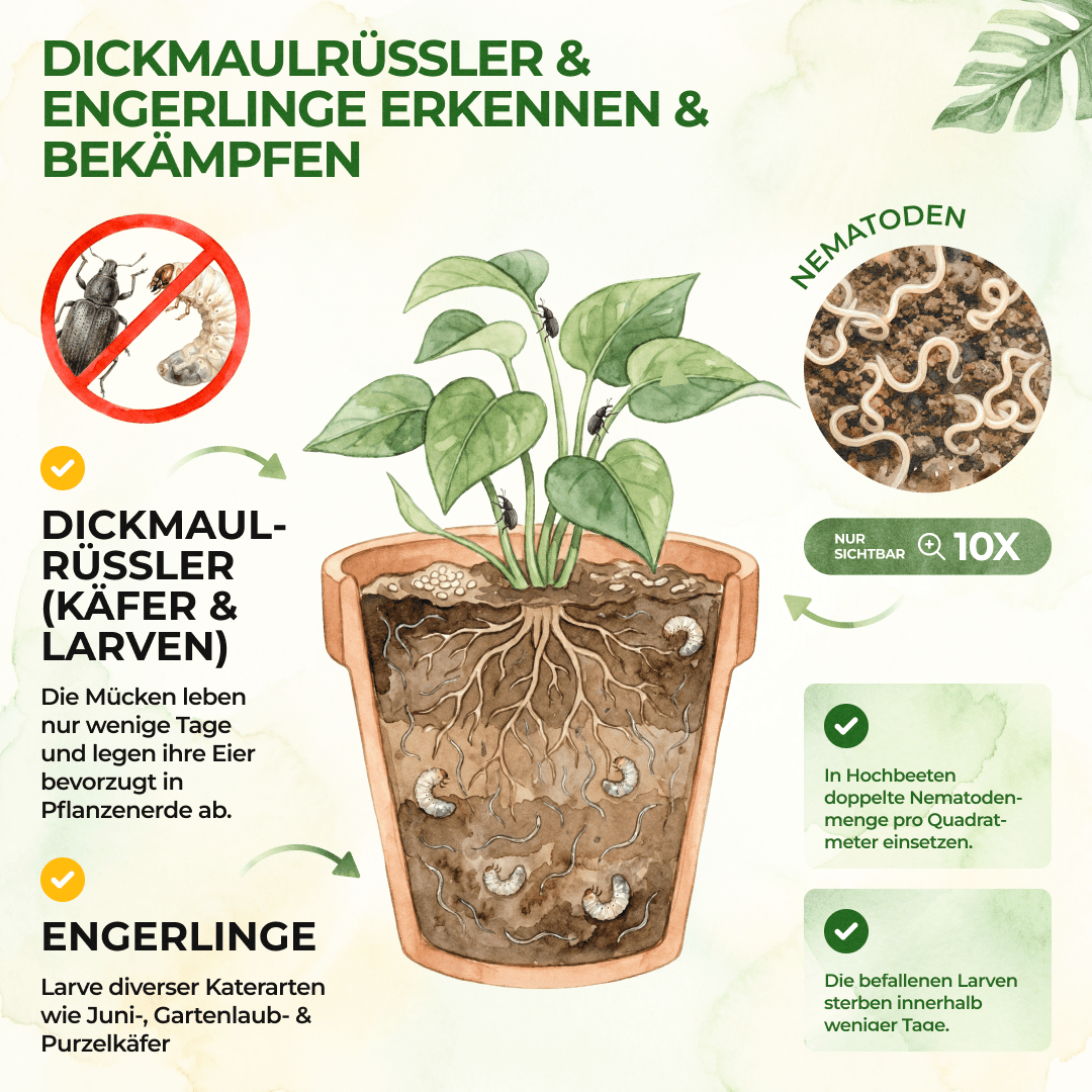 HB - Nematoden gegen Dickmaulrüssler & Engerlinge - Green Guardia - Ihr Experte für Schädlinge und Pflanzen