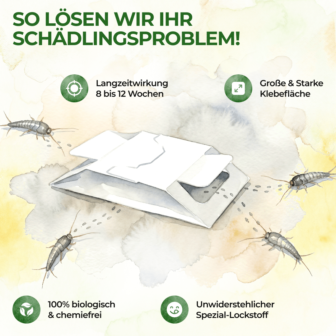 Papierfisch Falle - Green Guardia - Ihr Experte für Schädlinge und Pflanzen