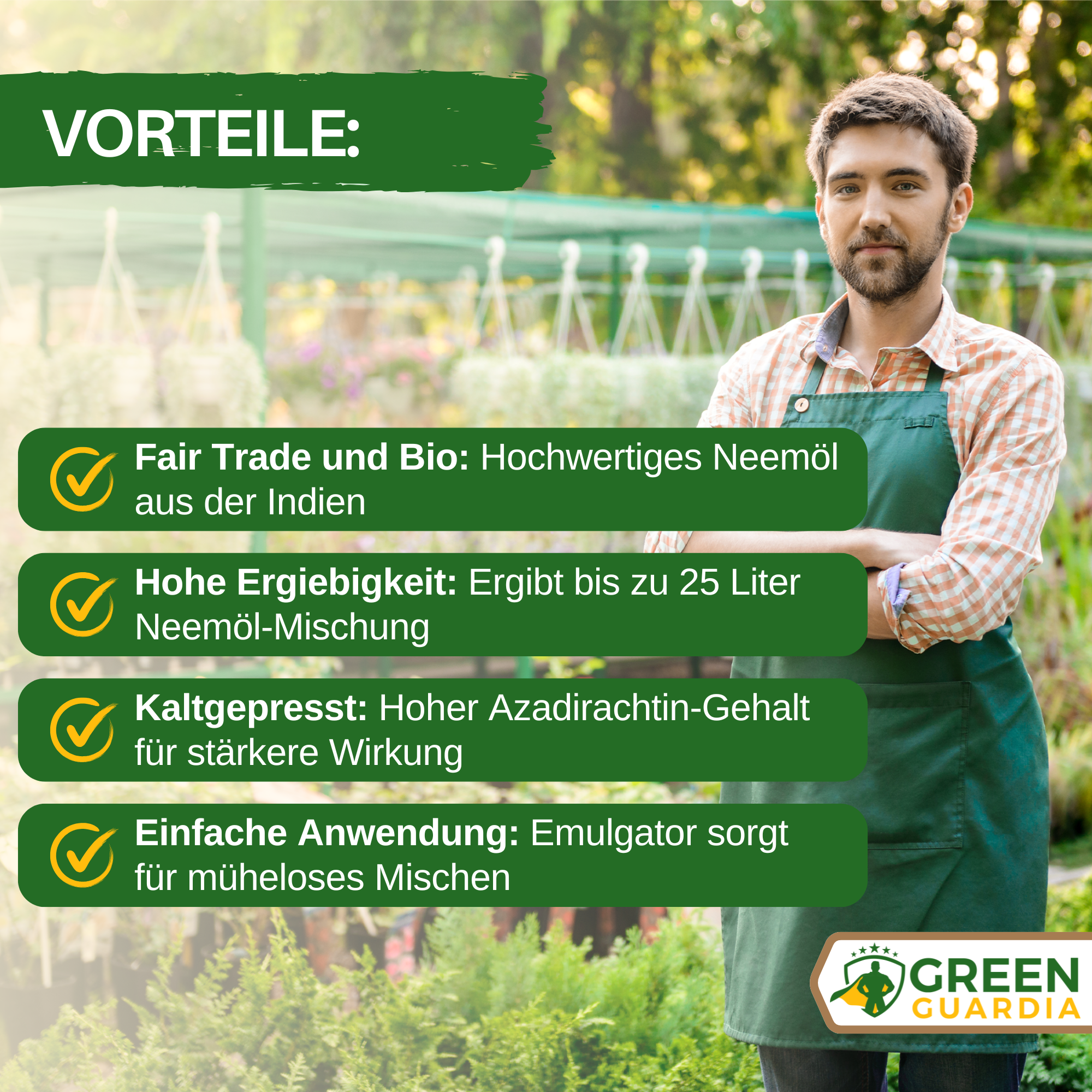 Power Neemöl gegen Ameisen - Green Guardia - Ihr Experte für Schädlinge und Pflanzen