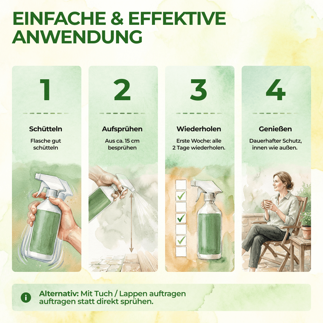 Schädlings-Abwehrspray Power-Konzentrat - 500ml - Green Guardia - Ihr Experte für Schädlinge und Pflanzen
