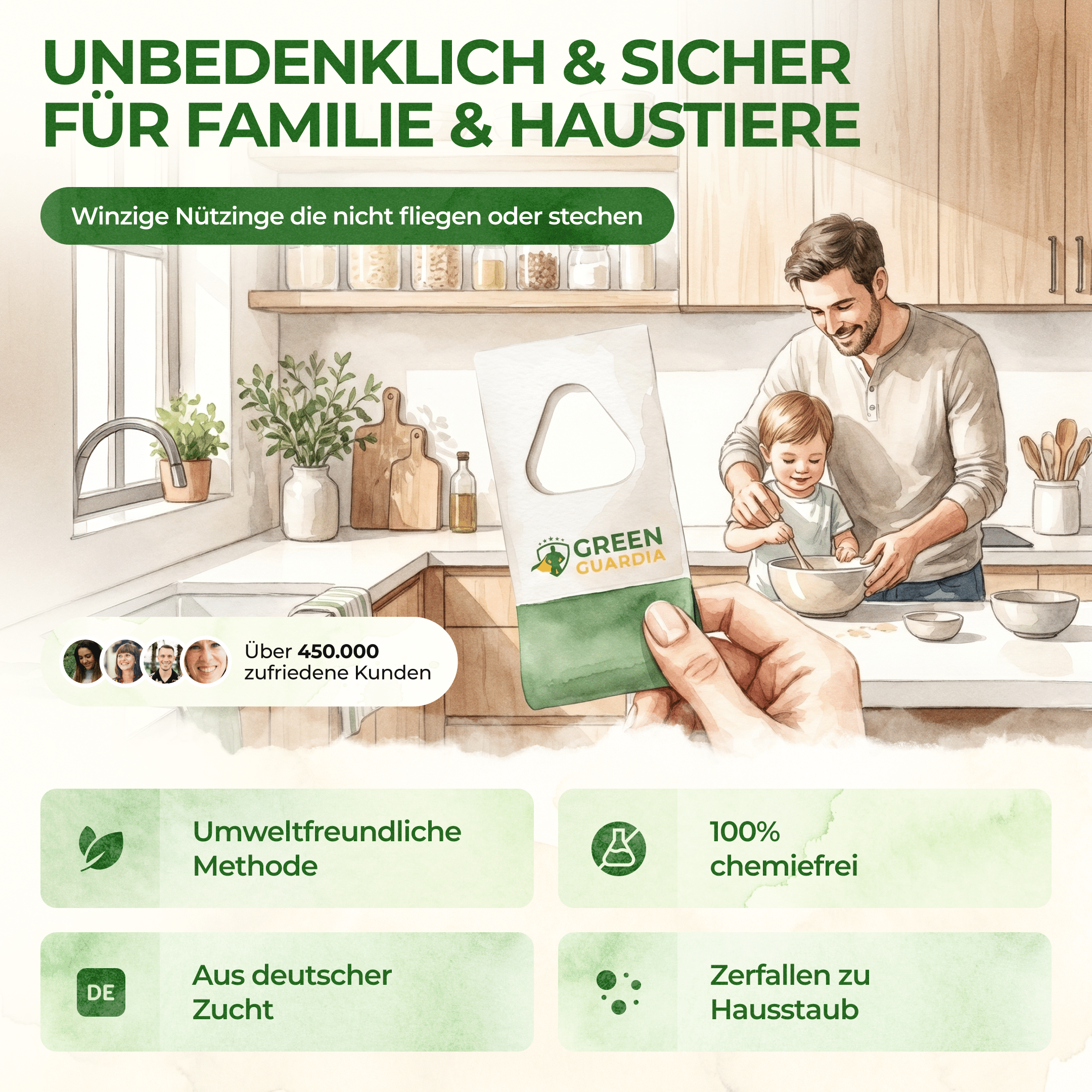 Schlupfwespen gegen Lebensmittelmotten - Green Guardia - Ihr Experte für Schädlinge und Pflanzen