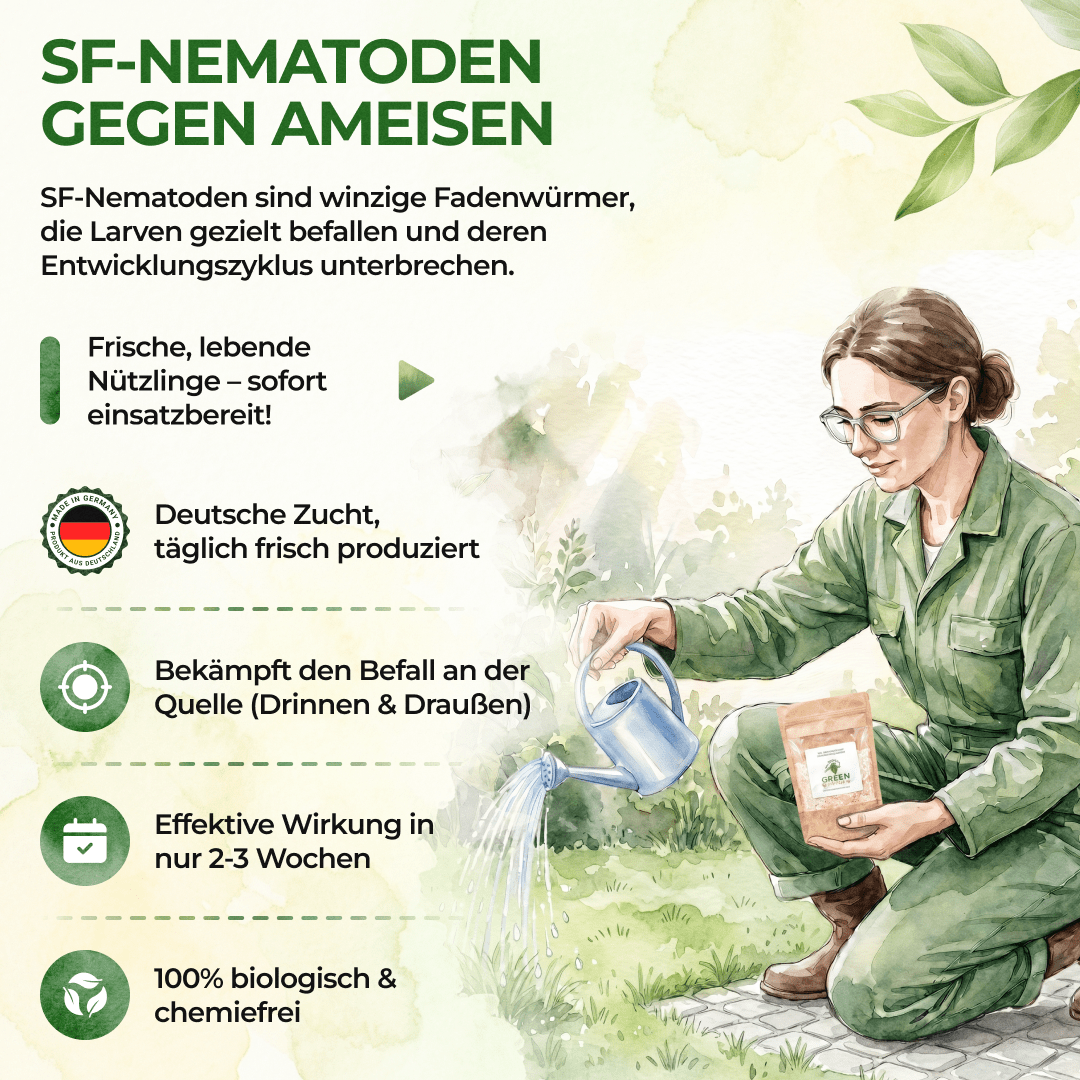 SF - Nematoden gegen Ameisen - Green Guardia - Ihr Experte für Schädlinge und Pflanzen