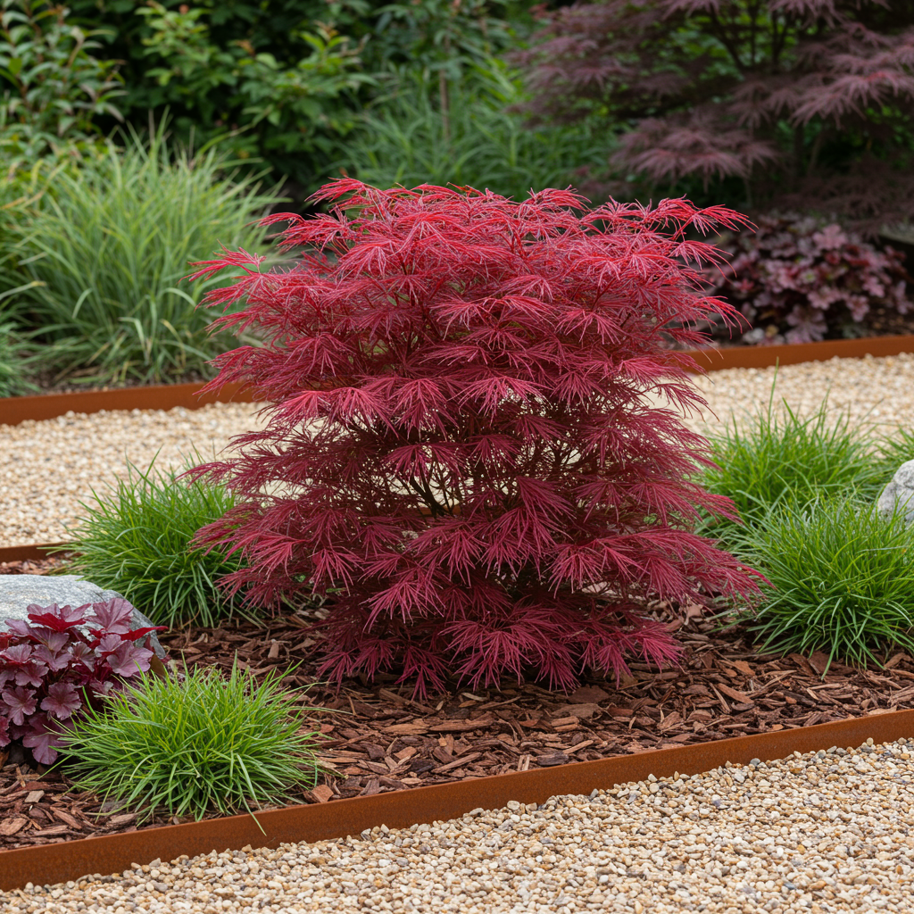 Japanese maple 'Skeeter's Broom' – deciduous, 19 cm pot, 70 cm tall