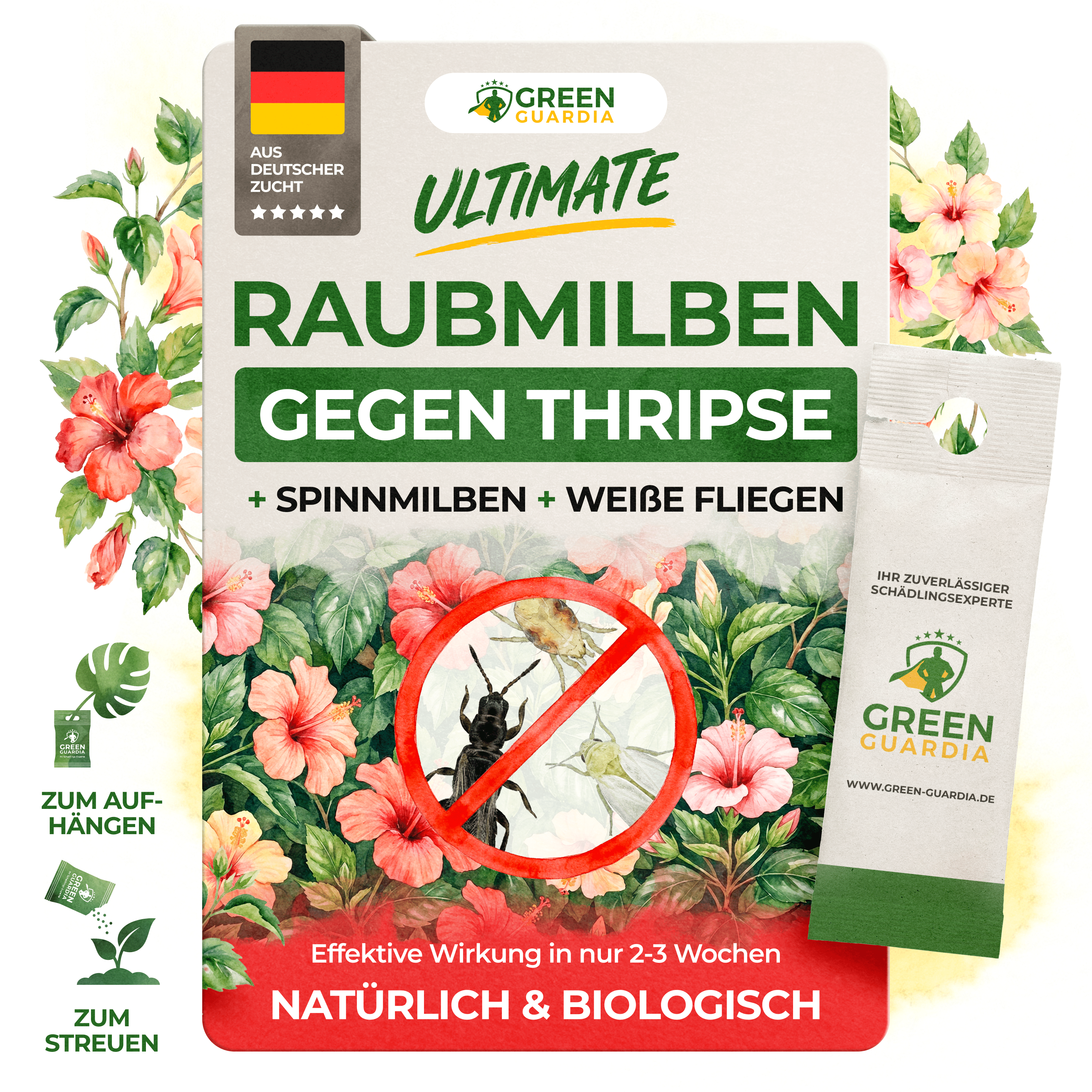 Ultimate Raubmilben gegen Thripse, Spinnmilben & Weiße Fliegen - Green Guardia - Ihr Experte für Schädlinge und Pflanzen